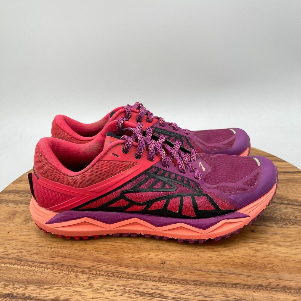 Brooks Caldera Shoes Womens Size 10 D Purple Trail Running Hiking Walking